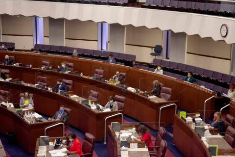 FILE - The Assembly chamber is seen Friday, July 31, 2020 during the first day of the 32nd Spec ...