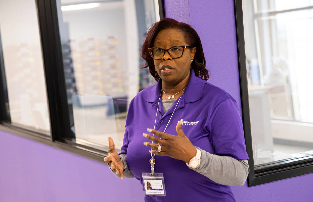 Sherri Lindsey, immersive simulation facilitator for Grand Canyon University’s accelerat ...