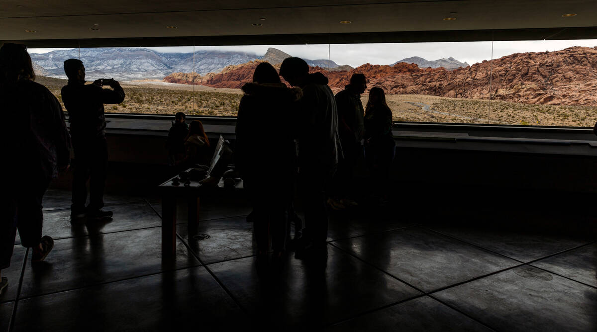The visitor's center remains open at the Red Rock Canyon National Conservation Area where the s ...