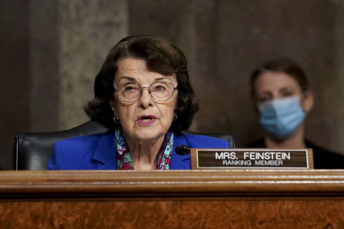 Sen. Dianne Feinstein, D-Calif., makes an opening statement during a Senate Judiciary Committee ...