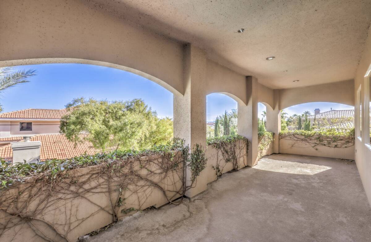 The former Las Vegas home of Mötley Crüe lead vocalist Vince Neil in the Spanish Hills gated ...