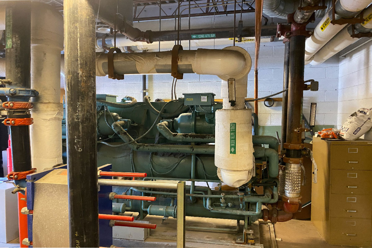 With the installation of a high efficacy air-cooled chiller, the old cooler’s water treatment system will no longer be needed, saving water and reducing maintenance costs for the West Charleston Library.