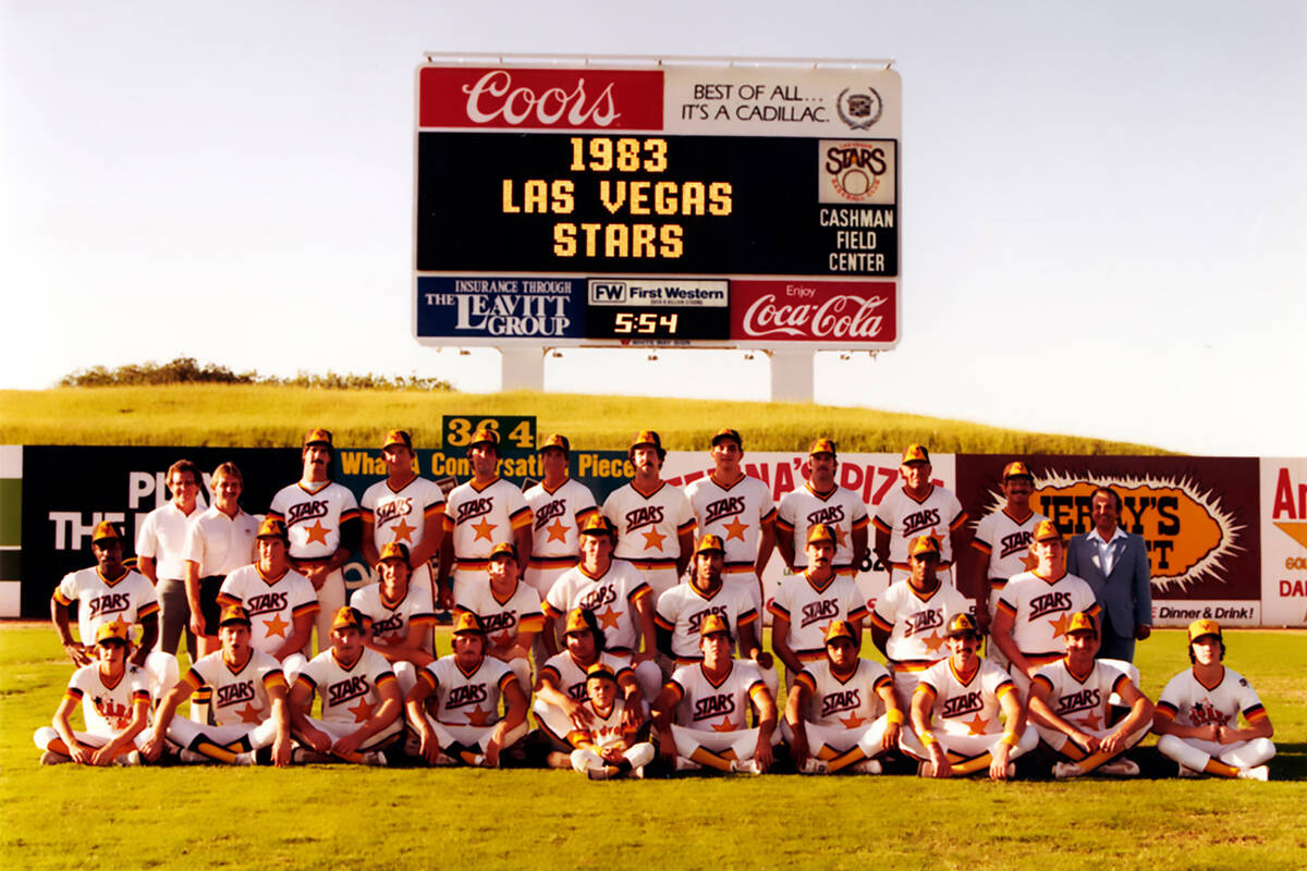 The 1983 Las Vegas Stars at Cashman Field. With its low fences and grassy berm for fans, Cashma ...