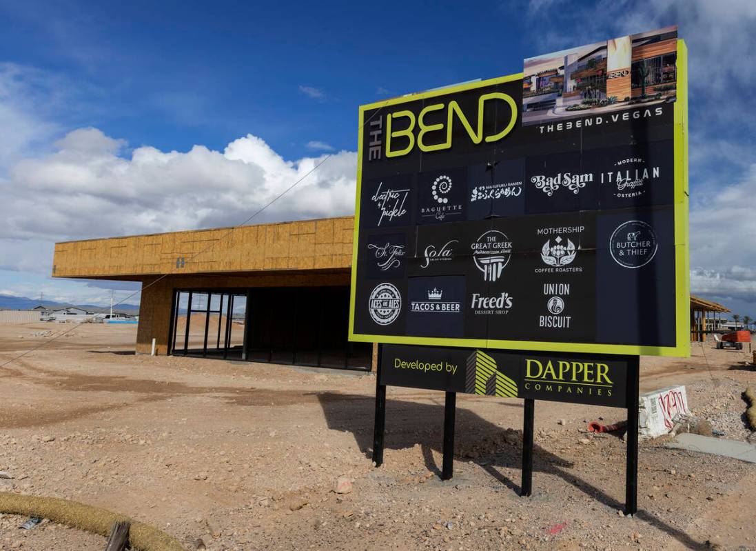 The construction site of The Bend, a long-planned retail complex by developer J Dapper at 8670 ...