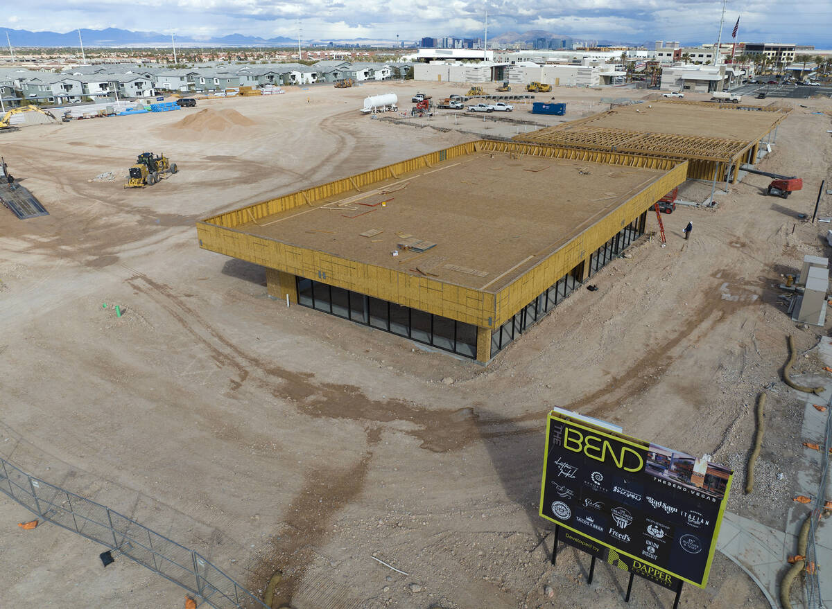 The construction site of The Bend, a long-planned retail complex by developer J Dapper at 8670 ...