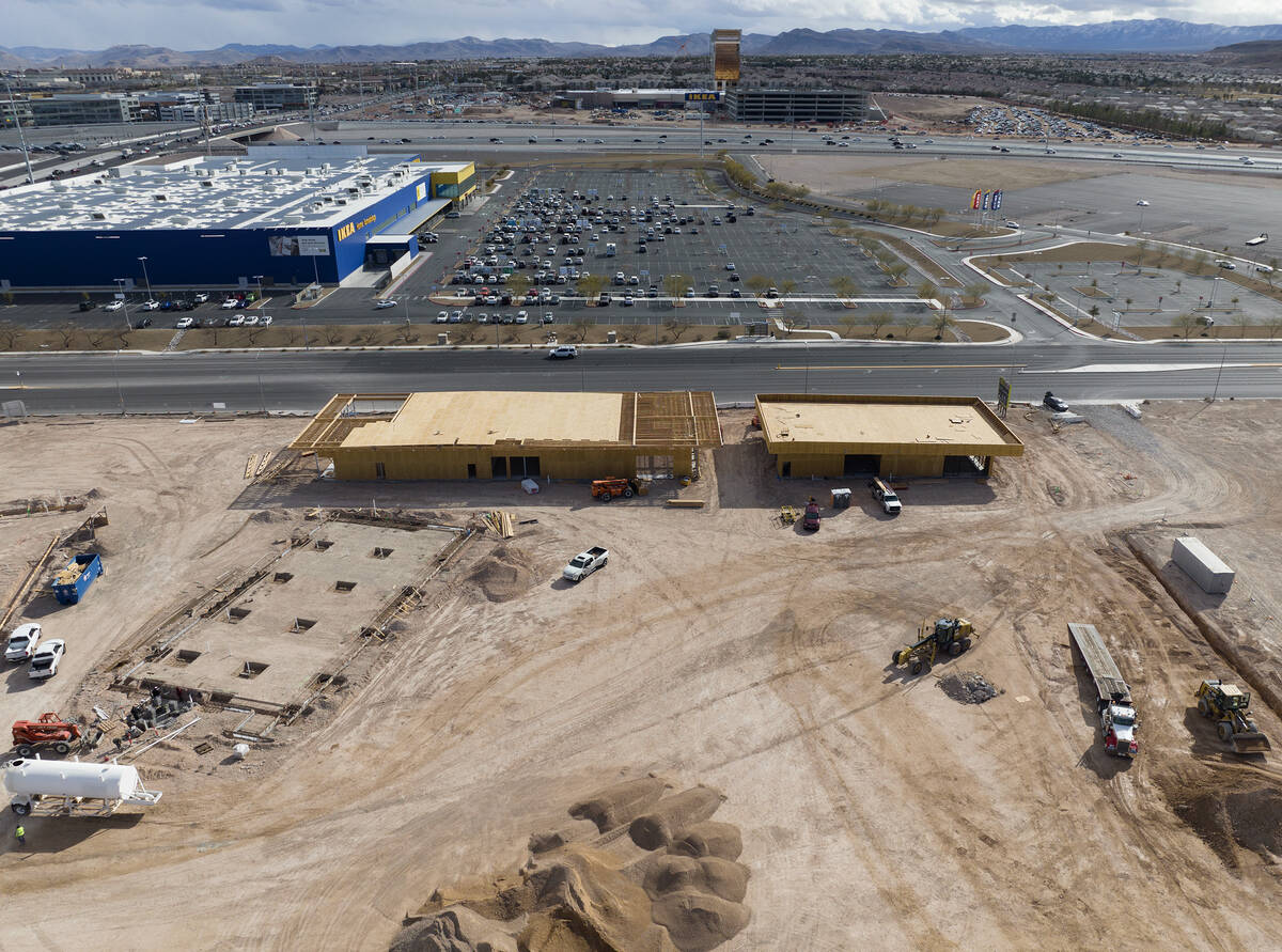 The construction site of The Bend, a long-planned retail complex by developer J Dapper at 8670 ...