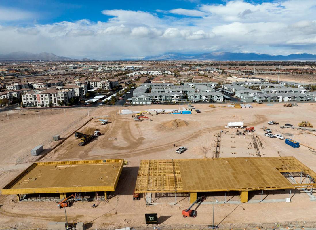 The construction site of The Bend, a long-planned retail complex by developer J Dapper at 8670 ...