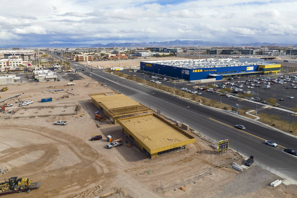 The construction site of The Bend, a long-planned retail complex by developer J Dapper at 8670 ...