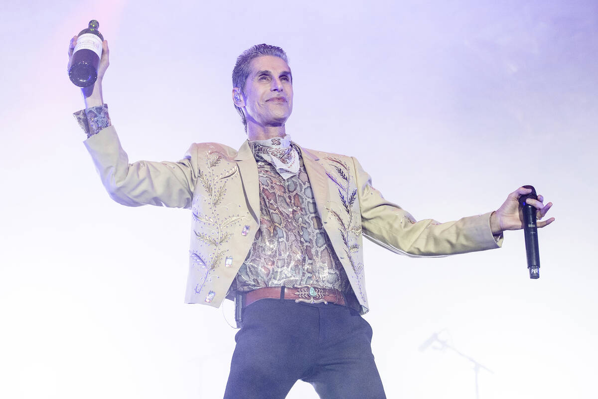 Perry Farrell of Jane's Addiction performs at Louder Than Life Festival 2021 at Highland Festiv ...