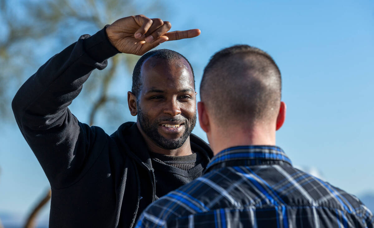 Metropolitan Police Department officers review the Standardized Field Sobriety Test while takin ...