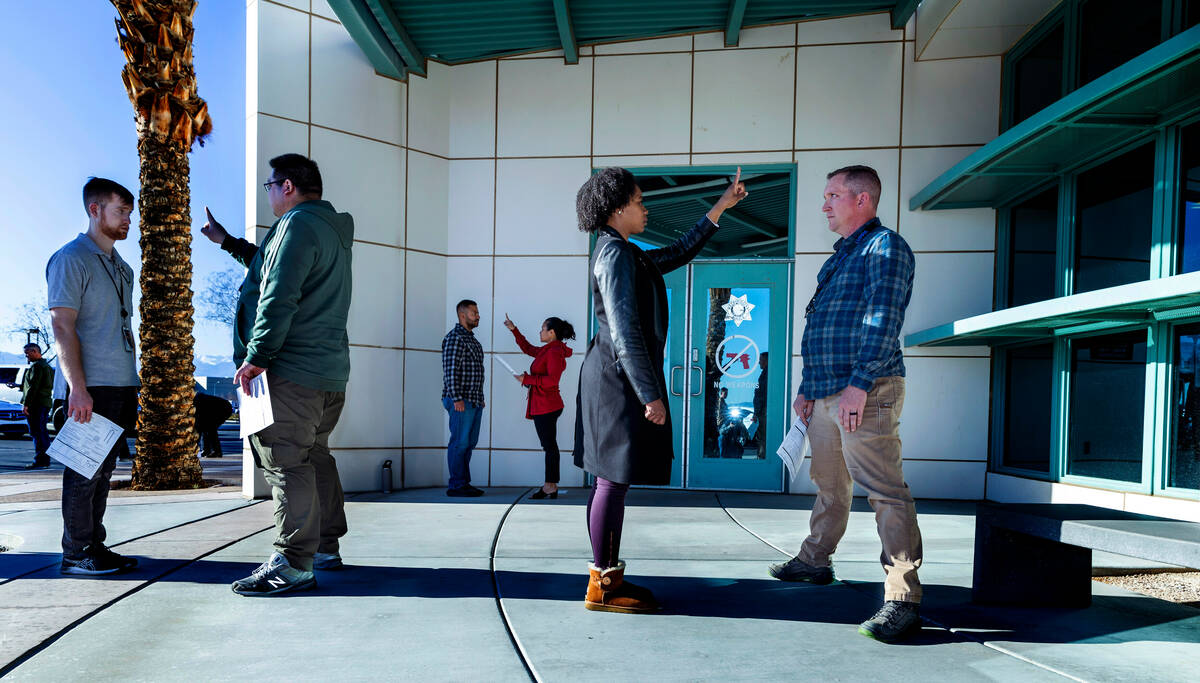 Metropolitan Police Department officers review the Standardized Field Sobriety Test and receive ...