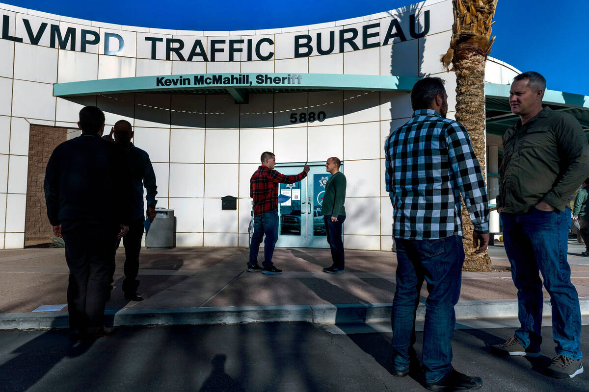 Metropolitan Police Department officers review the Standardized Field Sobriety Test and receive ...