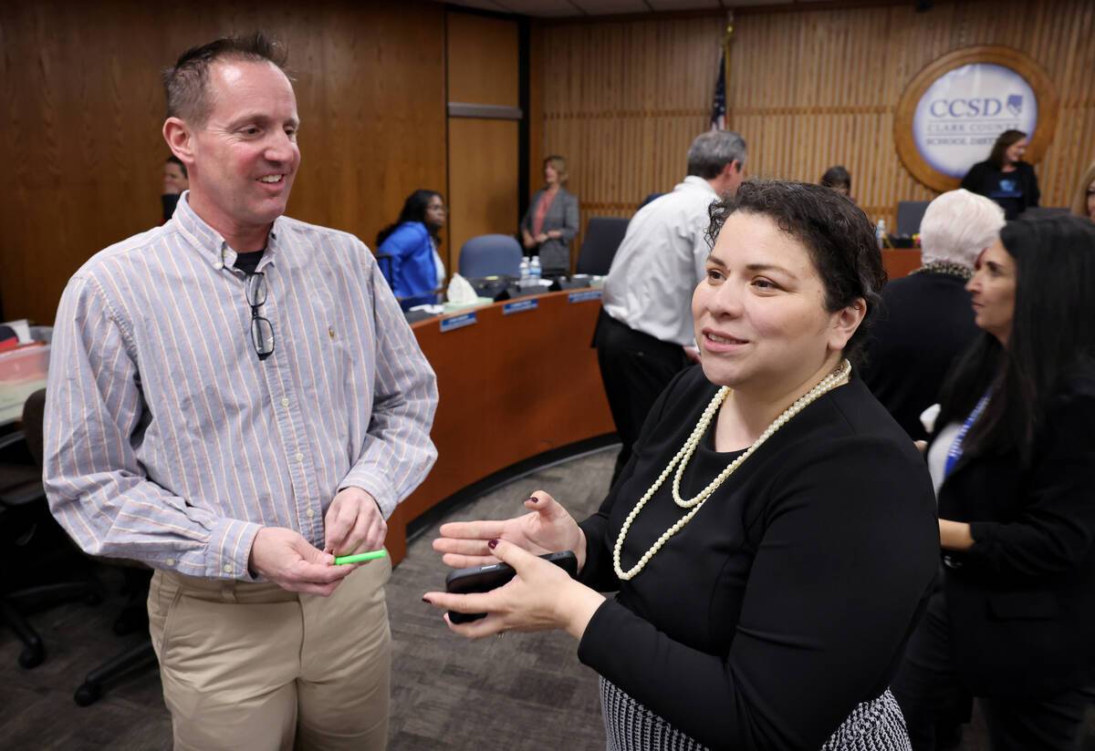 Evelyn Garcia Morales serves as Clark County School Board president ...