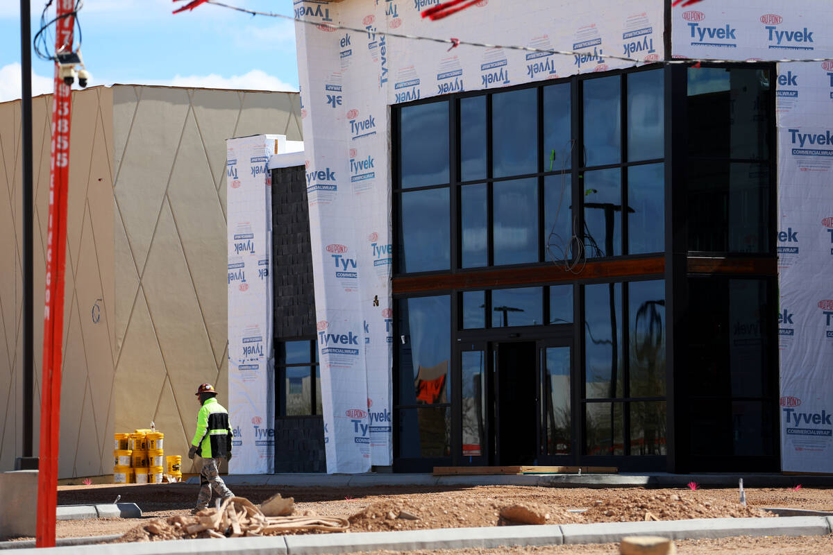 The construction site of the future Zippy's restaurant at Badura Avenue and Montessouri Street ...