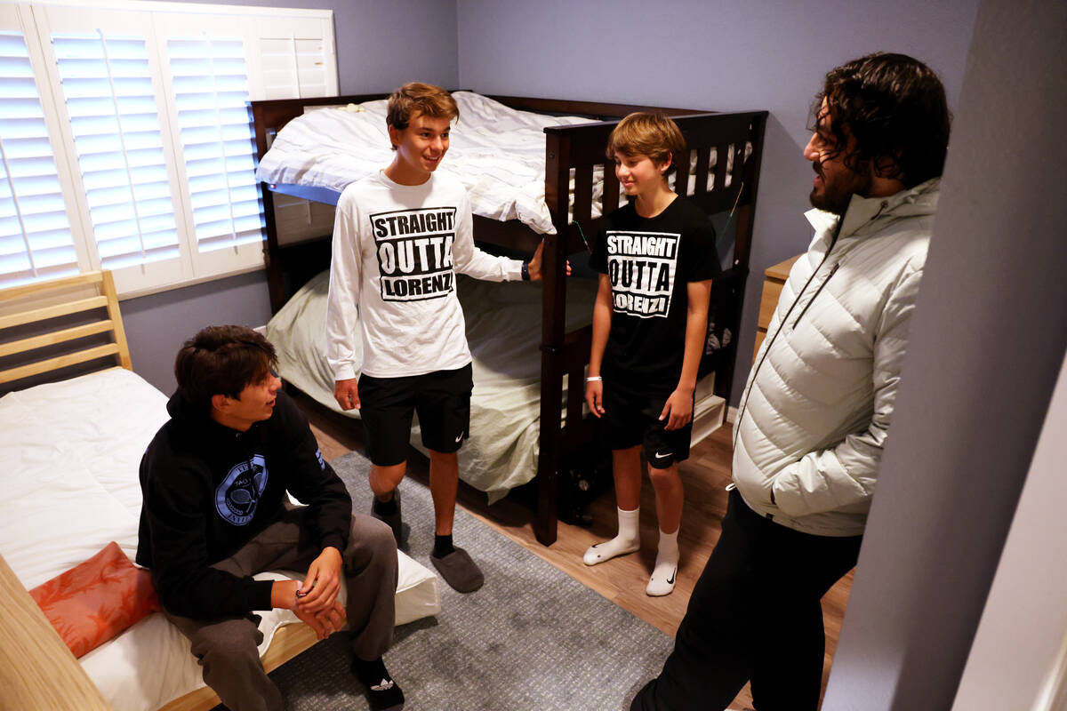 Program participants and staff members, from left, Emmanuel Alex. 17, Zakhar Bondarets 15, Vale ...