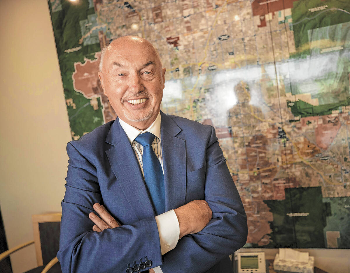 Kevin Orrock of The Howard Hughes Corp. is seen in the company's Las Vegas offices on Tuesday, ...