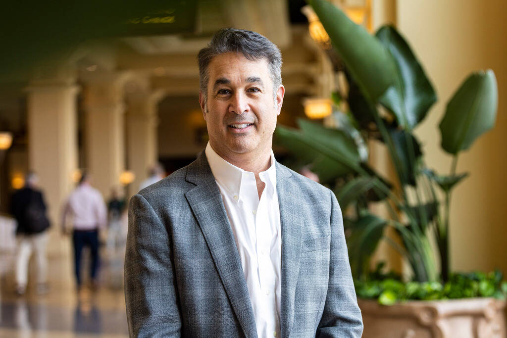 Museum of Illusions CEO Jonathan Benjamin poses for a portrait at Mandalay Bay on Tuesday, Feb. ...