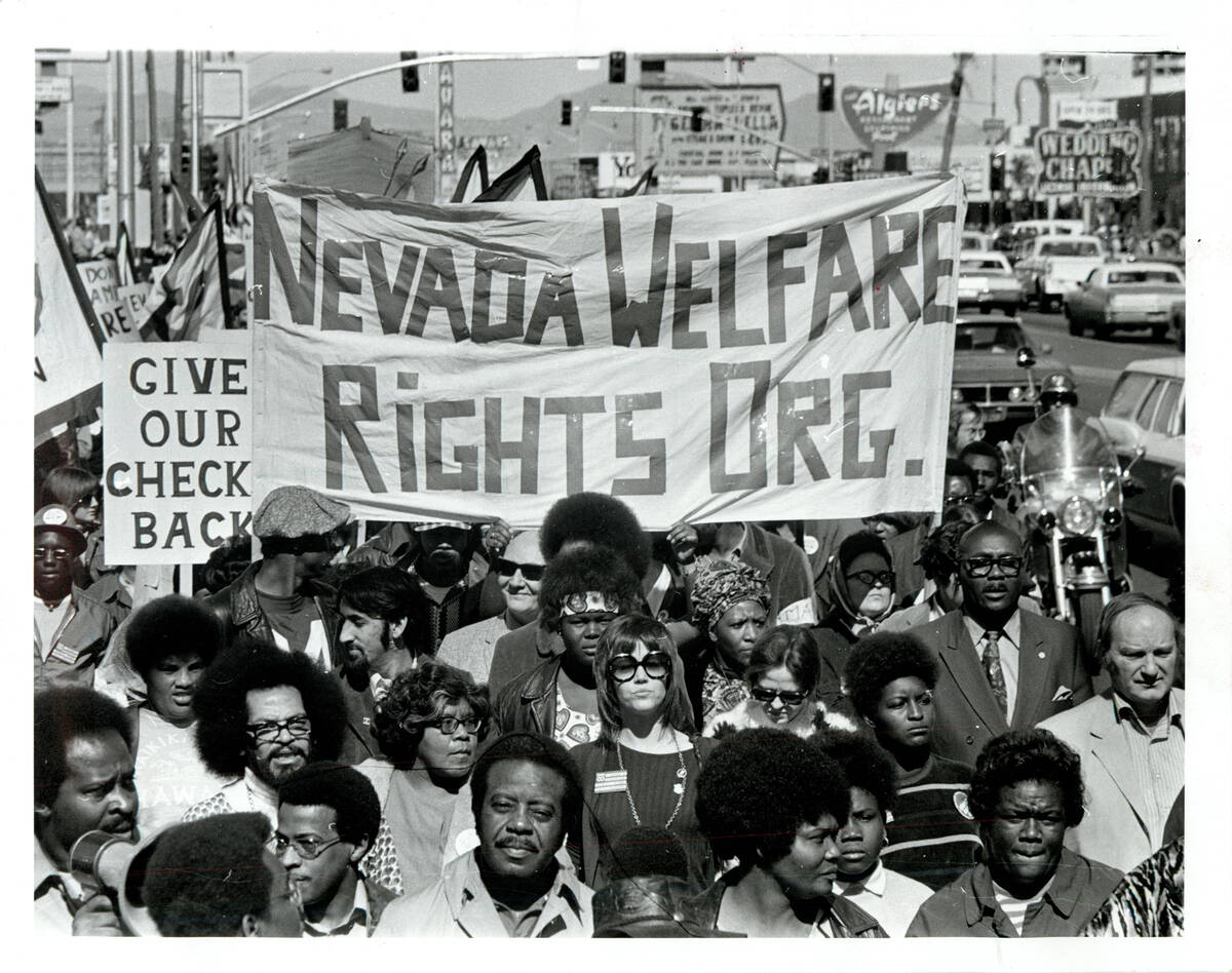 WELFARE RIGHTS MARCH - 1971-72 WELFARE RIGHTS MARCH ON STRIP (DON ABERN/LAS VEGAS REVIEW-J ...