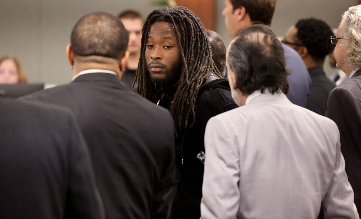 New Orleans Saints running back Alvin Kamara appears in court for arraignment at the Regional J ...