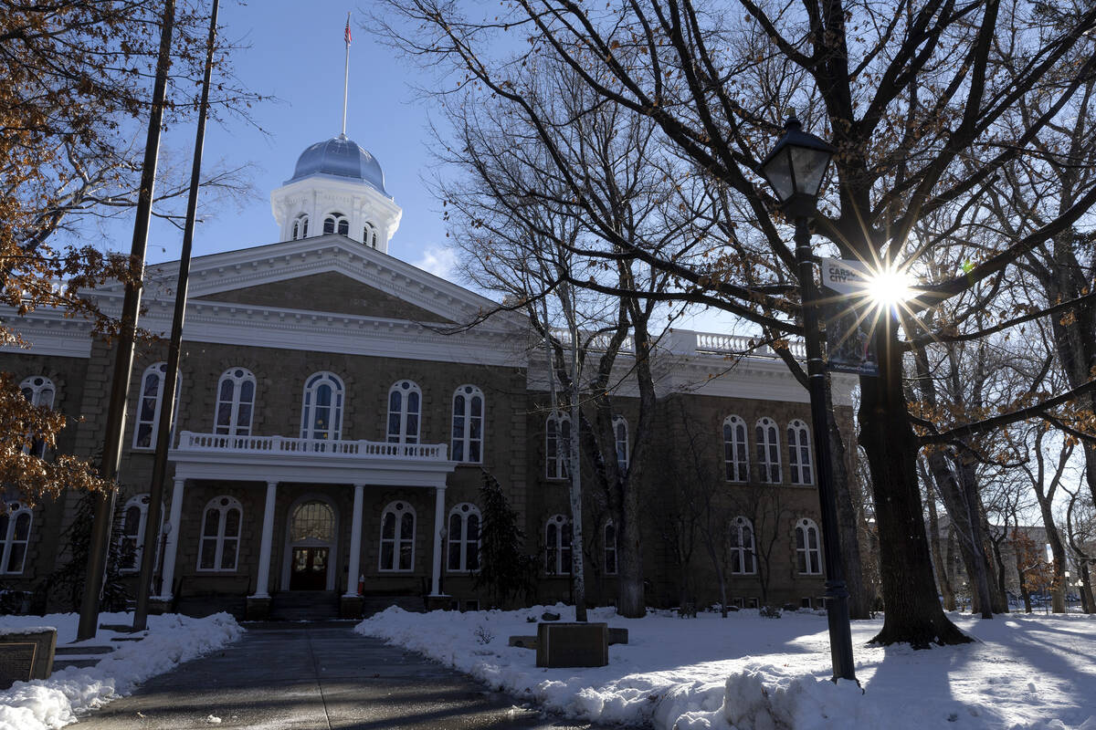 The Nevada State Capitol is seen on Monday, Feb. 6, 2023, in Carson City. (Ellen Schmidt/Las Ve ...