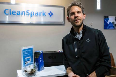 Isaac Holyoak, chief communications officer at CleanSpark, an American Bitcoin mining company, ...