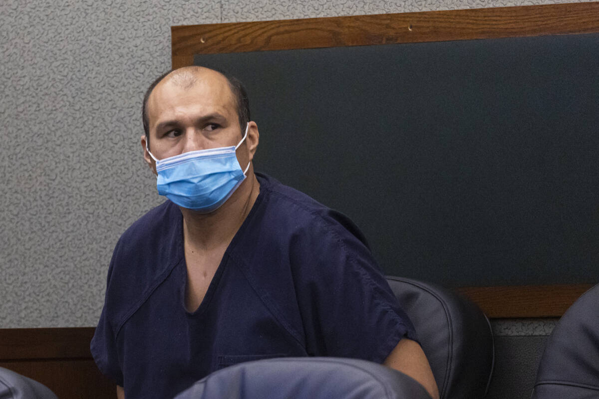 Jesus Gonzalez, who is charged by police in two homicides, appears in court at the Regional Jus ...