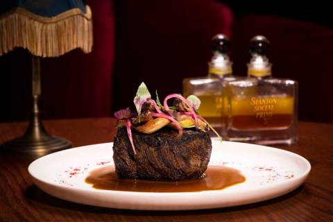 A Pretty in Pink filet with pink peppercorn sauce from Stanton Social Prime opening March 21, 2 ...
