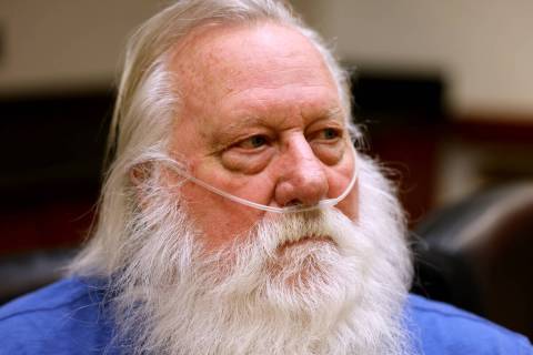 Randall Ralphs, 70, talks to a reporter at the Las Vegas Review-Journal offices Wednesday, Marc ...