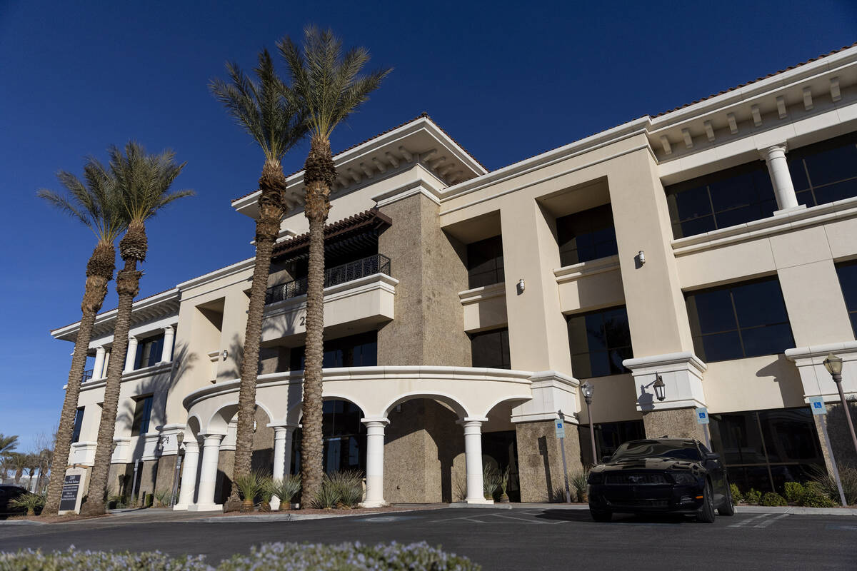 The exterior of an office building that houses an Ontrak Health office in Henderson is seen on ...