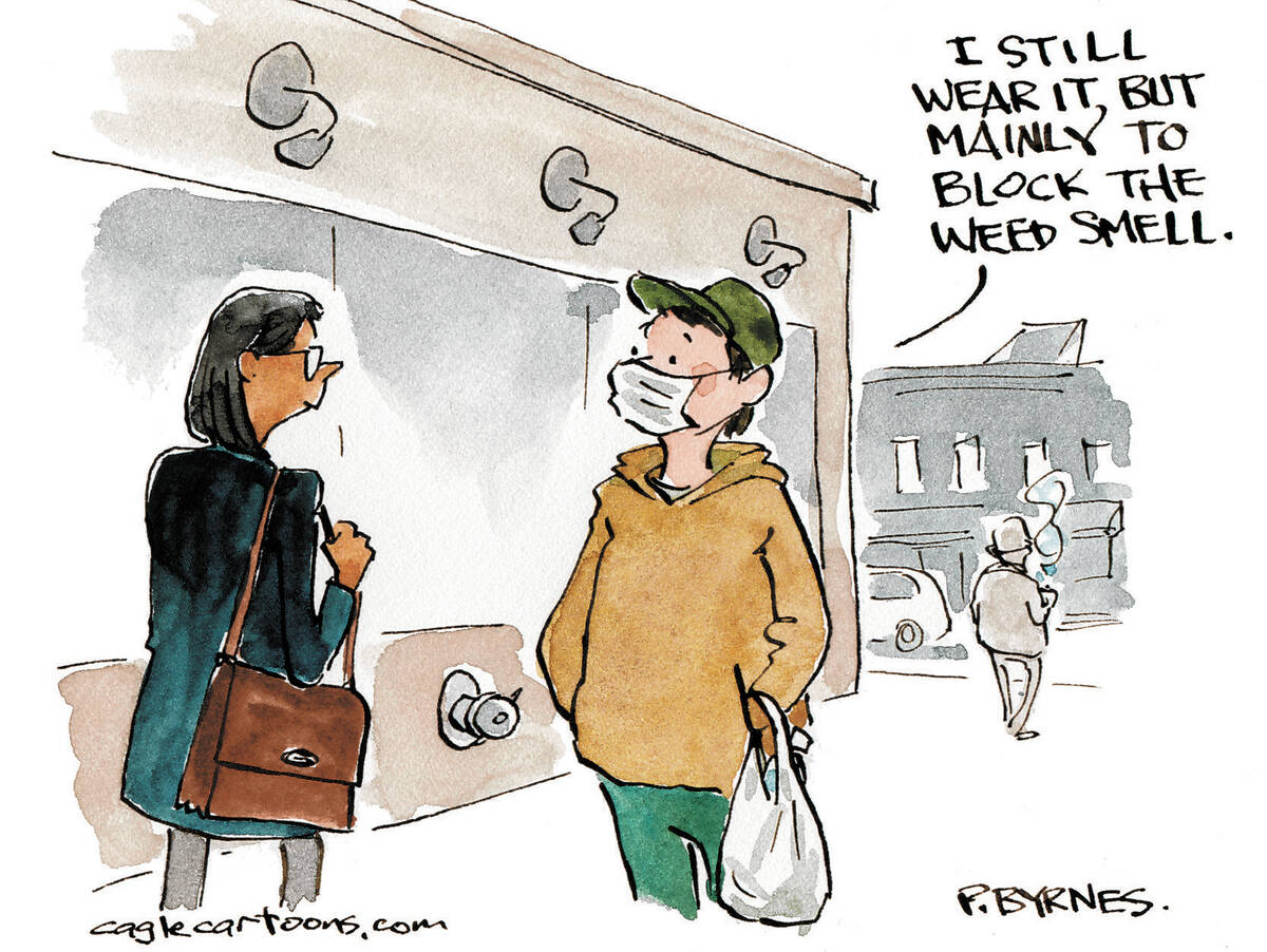 The one good reason to still wear a mask | CARTOONS | Las Vegas  Review-Journal