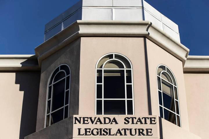 The Nevada State Legislature Building at the state Capitol complex on Sunday, Jan. 17, 2021, in ...