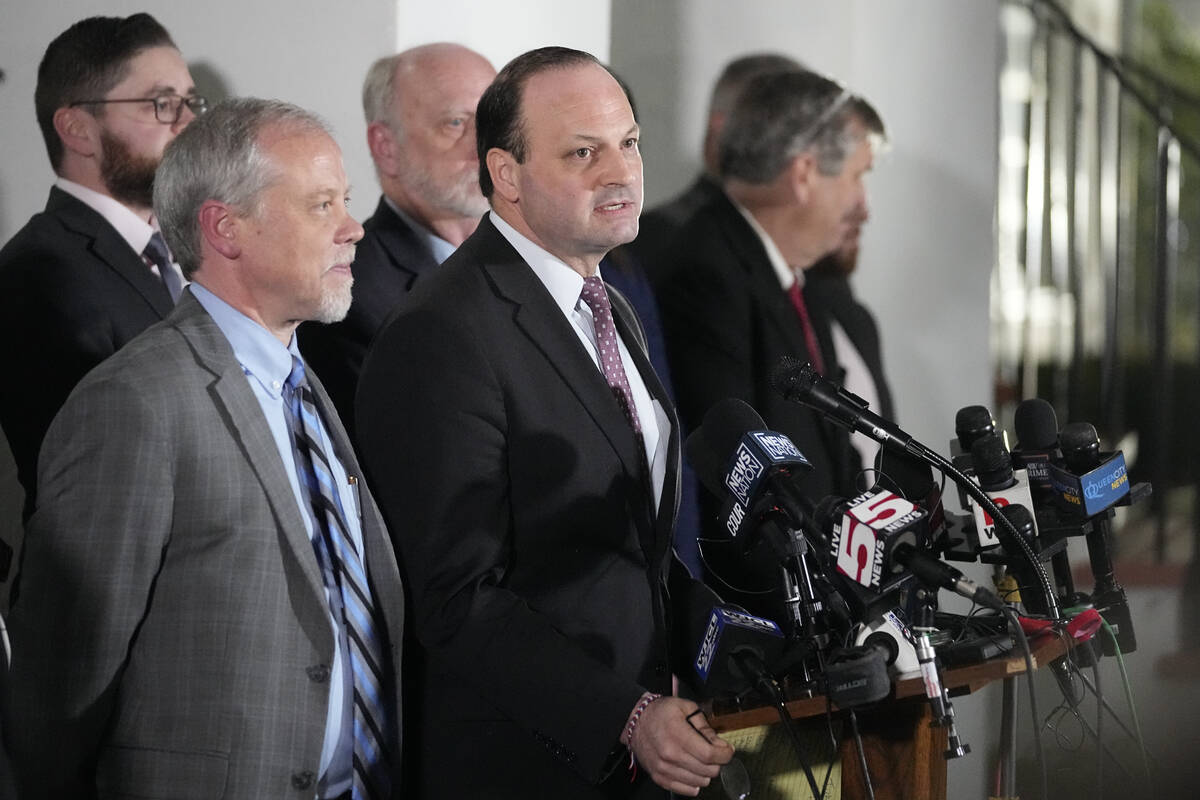 South Carolina Attorney General Alan Wilson talks to the media after the conviction of Alex Mur ...