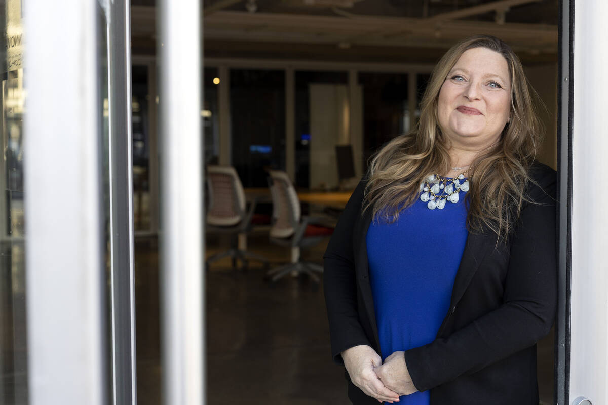 Carolyn Wheeler, executive director of the Downtown Vegas Alliance, at the International Innova ...