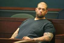 Pedro Jose Garcia, 34, appears before Las Vegas Justice of the Peace Pro Tem Telia Williams at ...