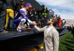 Bryce Harper gives command to start engines at Pennzoil 400