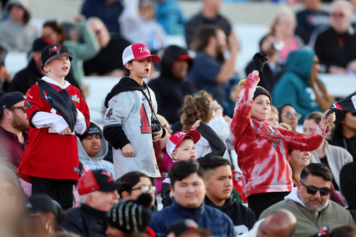 Fans cheer during the first half of a XFL football game between the Seattle Sea Dragons and the ...