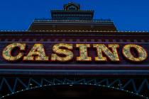 Boulder Station casino on Thursday, Sept. 3, 2020, in Las Vegas. (Benjamin Hager/Las Vegas Revi ...