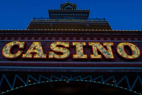 Boulder Station casino on Thursday, Sept. 3, 2020, in Las Vegas. (Benjamin Hager/Las Vegas Revi ...