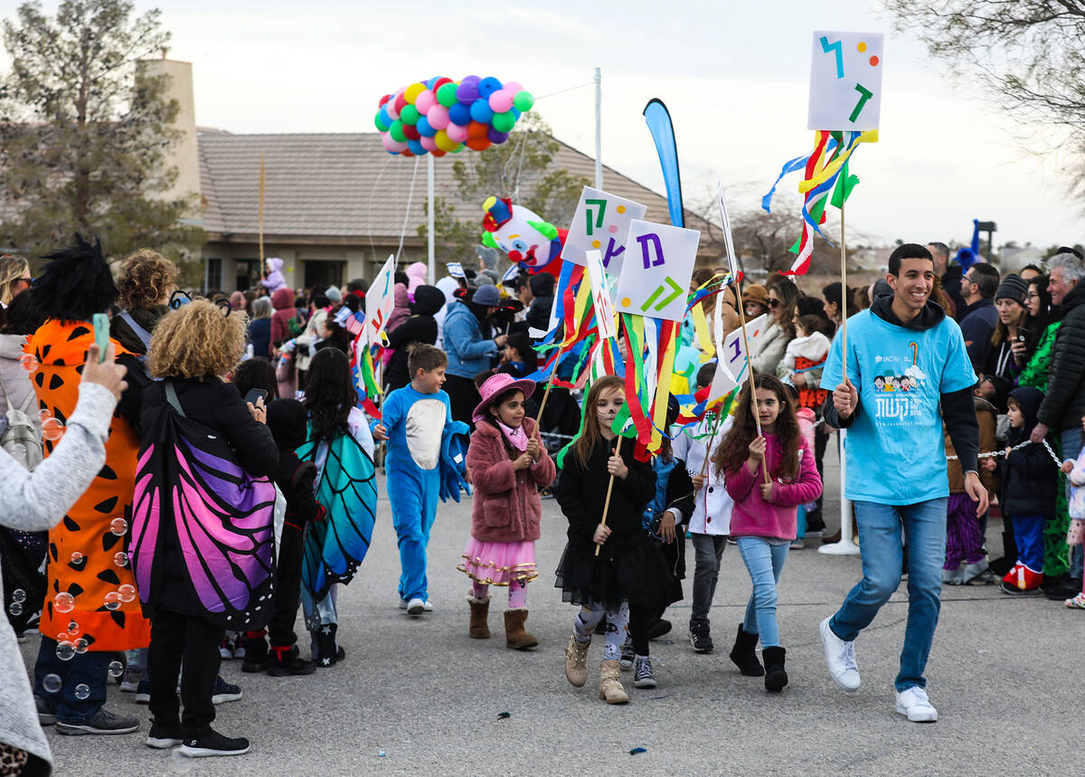A parade for the Jewish holiday of Purim hosted by the Israeli American Council at their clubho ...