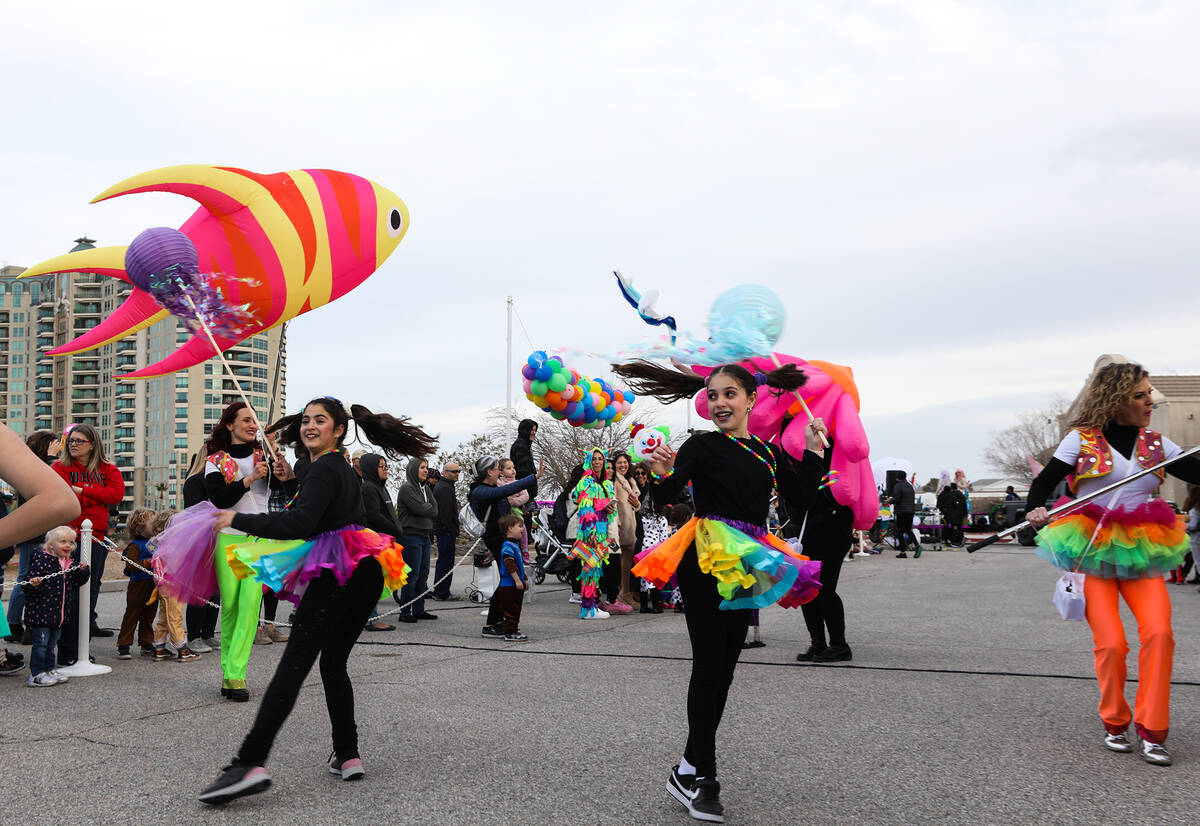 A parade for the Jewish holiday of Purim hosted by the Israeli American Council at their clubho ...