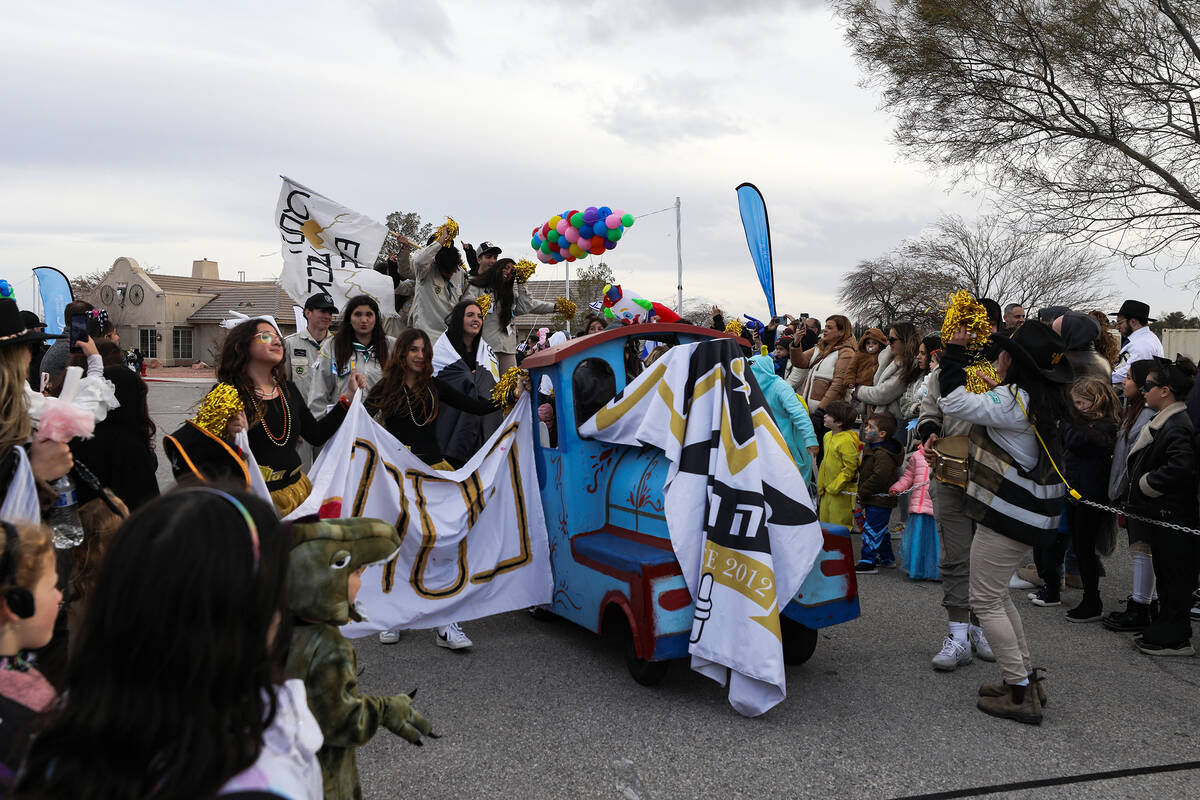 A parade for the Jewish holiday of Purim hosted by the Israeli American Council at their clubho ...