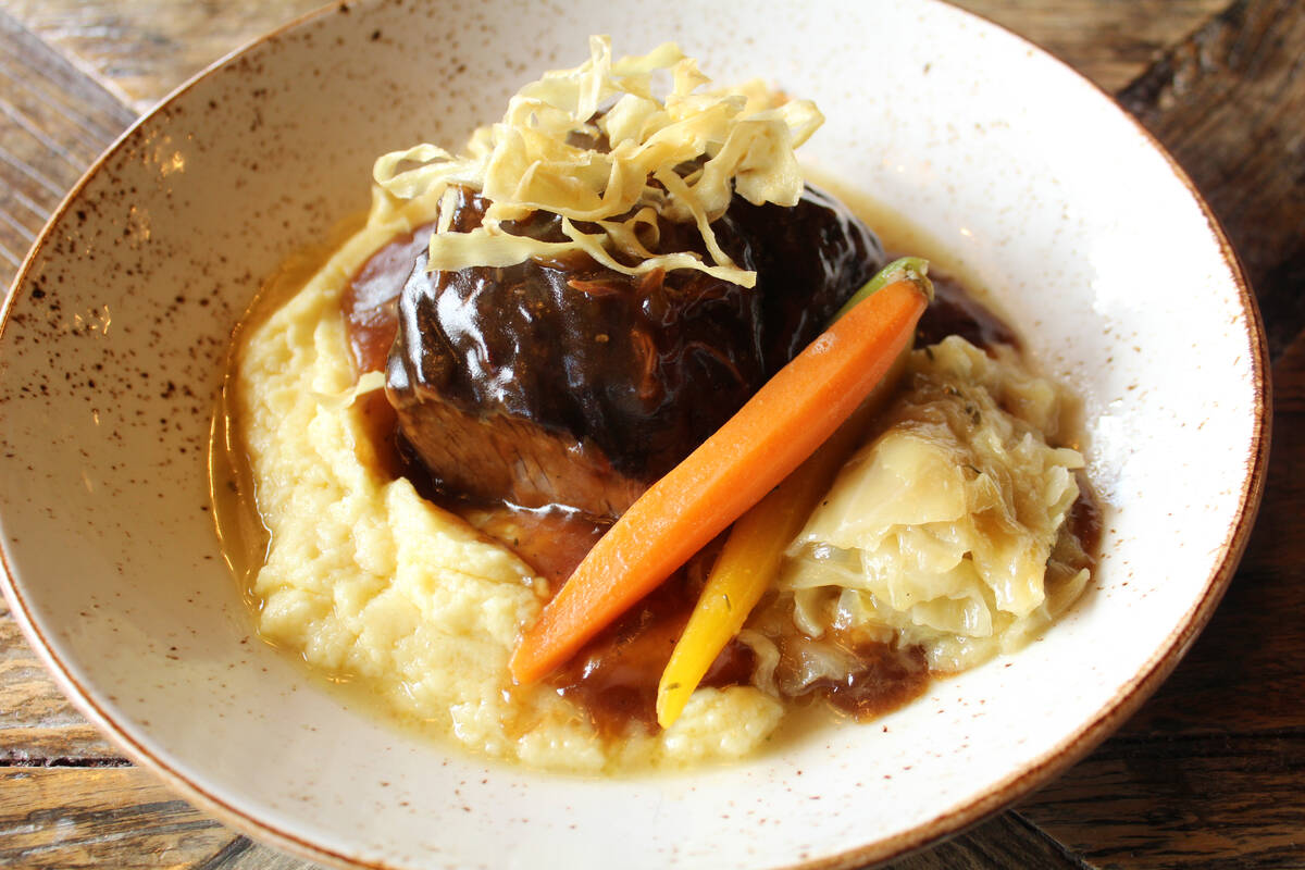 For St. Patrick's Day 2023, Guinness-braised short ribs from Hearthstone Kitchen & Cellar in Re ...