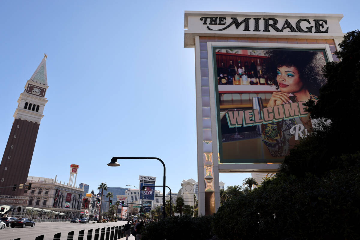 The Mirage on the Strip in Las Vegas Tuesday, March 7, 2023. Owner Hard Rock International file ...