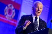President Joe Biden delivers remarks to the 2023 International Association of Fire Fighters Leg ...