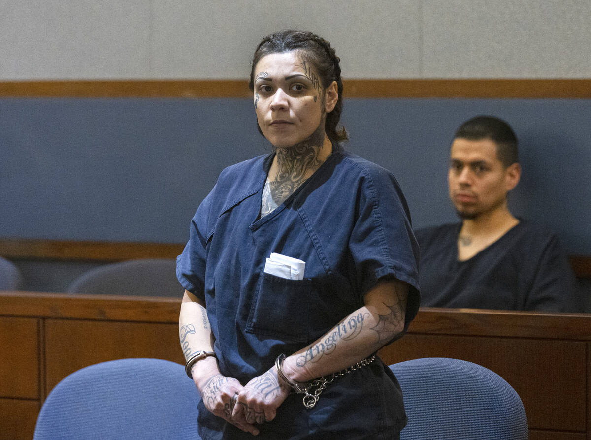 Kassandra Alvarez, 29, one of the three women accused in a robbery that led to a police shootin ...