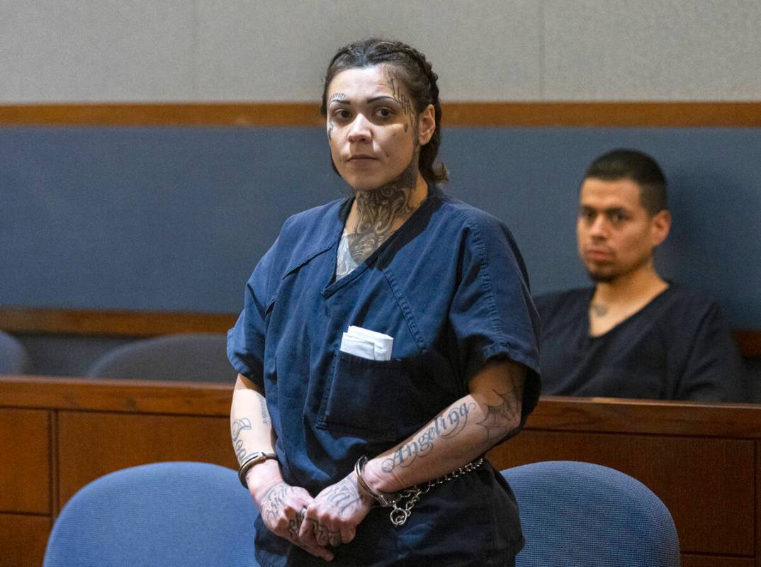 Kassandra Alvarez, 29, one of the three women accused in a robbery that led to a police shootin ...