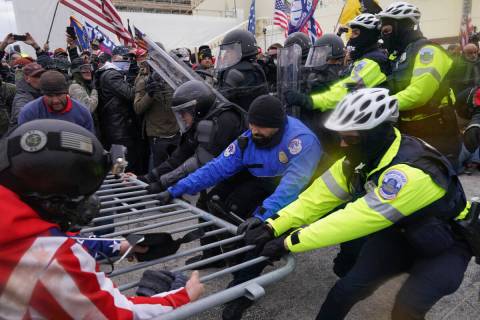 Rioters at the U.S. Capitol on Jan. 6, 2021, in Washington. Speaker Kevin McCarthy’s decision ...