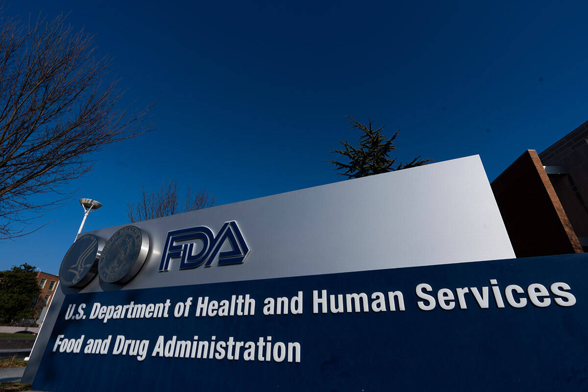 A sign in front of the Food and Drug Administration building is seen on Dec. 10, 2020, in Silve ...