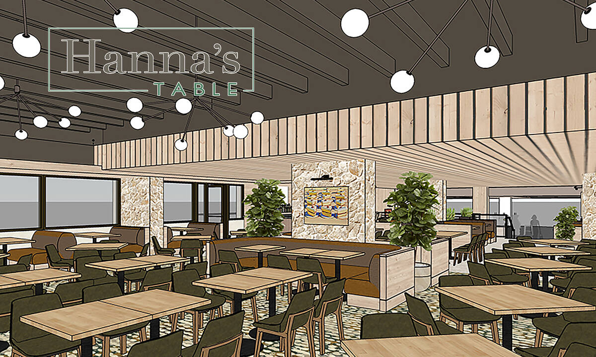 Rendering of Hanna's Table, a restaurant that is set to open at the J Resort in Reno. (Jacobs E ...