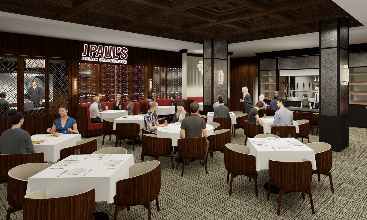 Rendering of J. Paul's Italian Steakhouse, a restaurant that is set to open at the J Resort in ...
